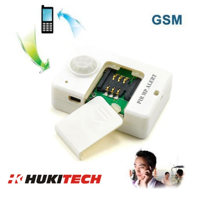 GSM Spy Bug - Babyphone - Überwachung - Abhörgerät - Bewegungssensor Weiss