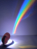 PREMIUM Regenbogen Projektor - LED Effekt Lampe Nachtlicht mit Timer Funktion